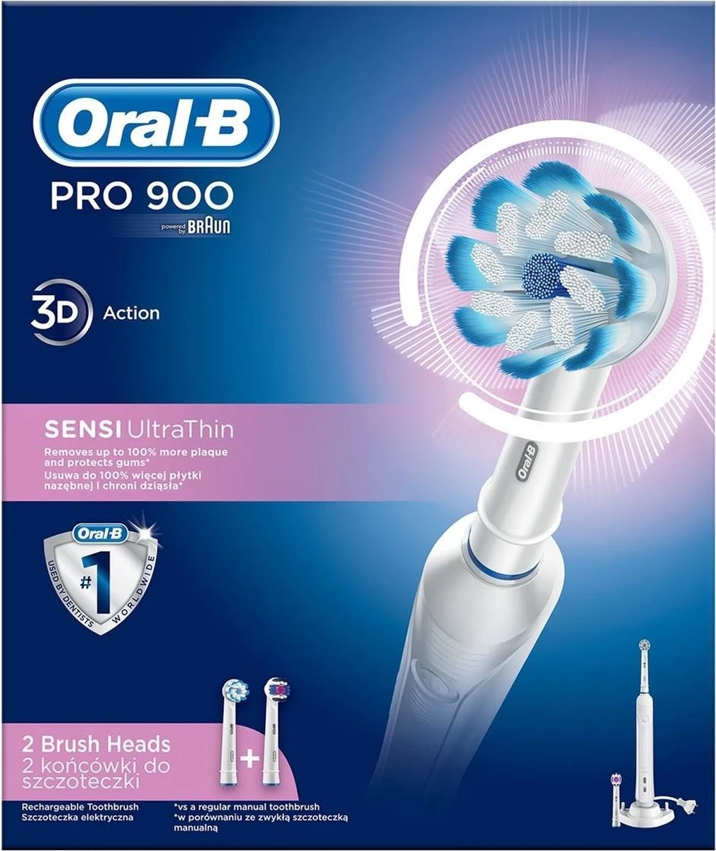 Oral B Oral-B Pro 900 - Elektrische Tandenborstel - Wit - Afbeelding 4
