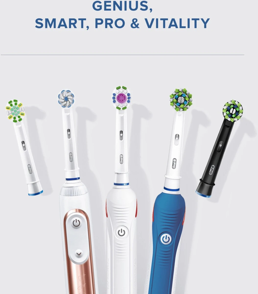 Oral B Oral-B CrossAction - Met CleanMaximiser-technologie - Opzetborstels - Zwart - 8 Stuks - Afbeelding 3