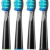 LifeGoods Opzetborstels - Voor Elektrische Tandenborstel - 4 Stuks - Zwart/Blauw