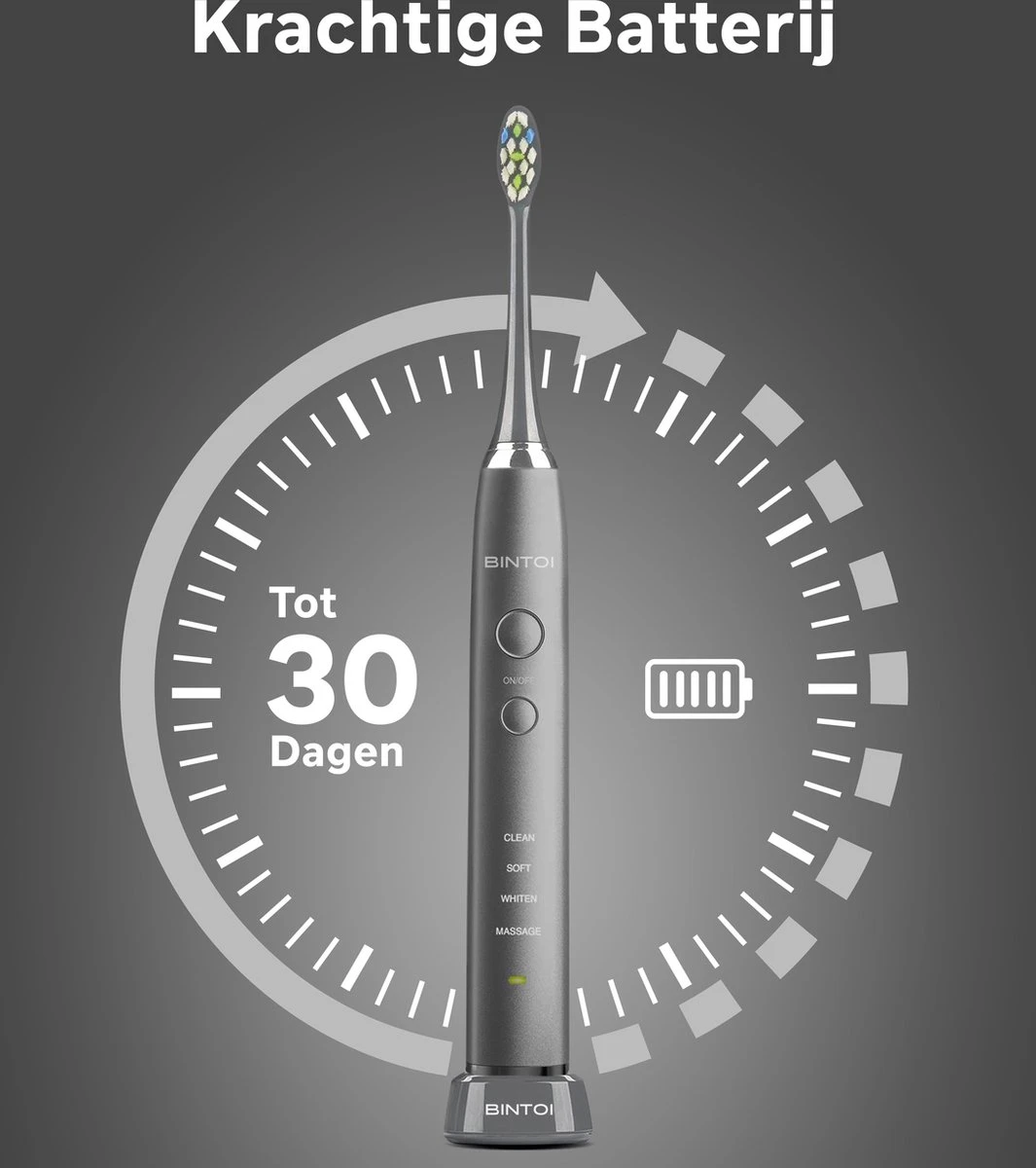 Bintoi® ISonic Pro Series D700 - Elektrische Tandenborstel - Ultra Whitening - Afbeelding 4