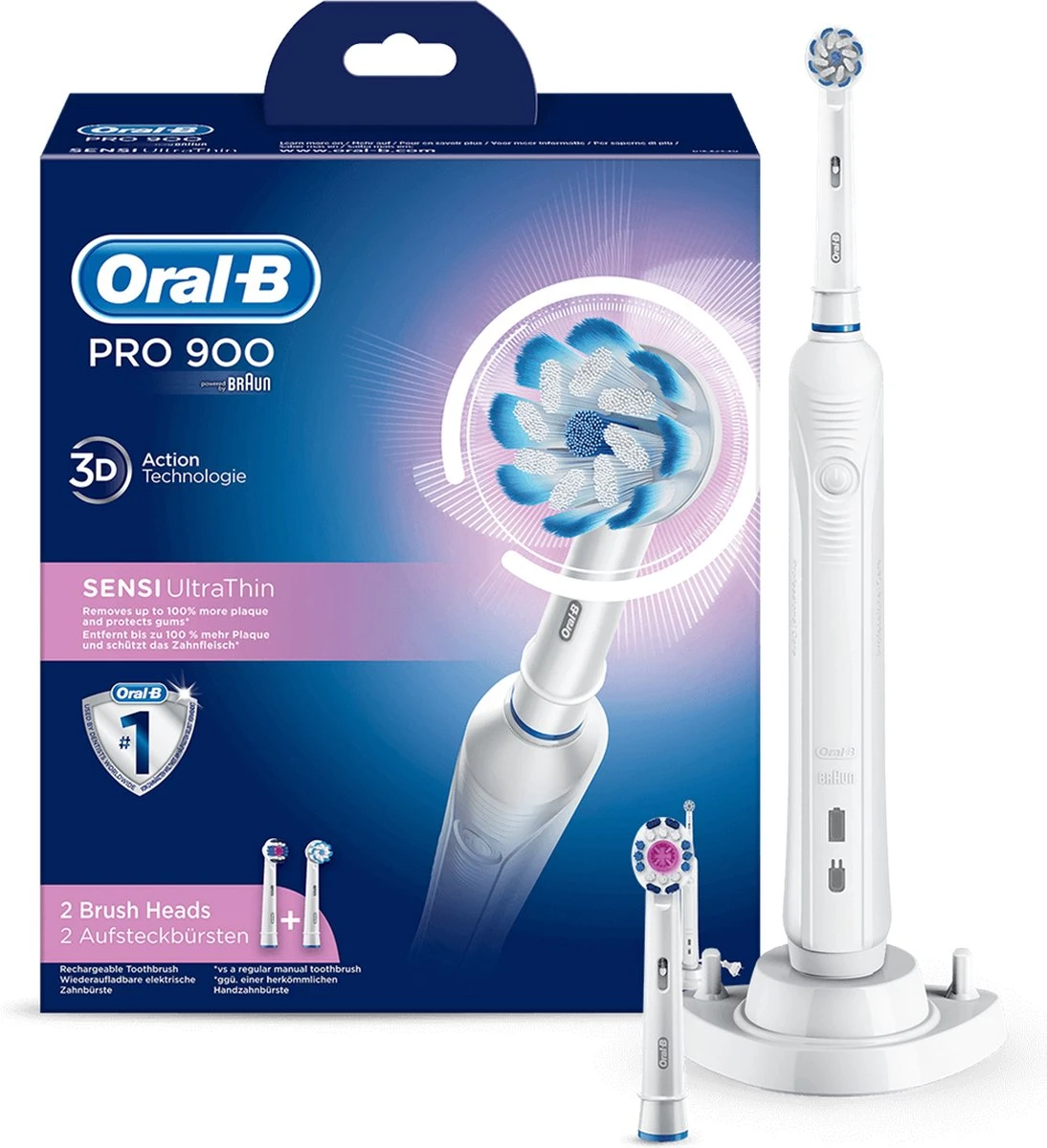 Oral B Oral-B Pro 900 - Elektrische Tandenborstel - Wit - Afbeelding 12