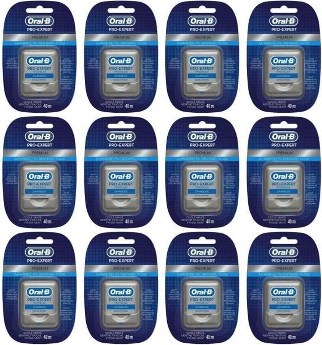 Oral B Oral-B Pro-Expert Premium - Voordeelverpakking 12x40m - Flosdraad