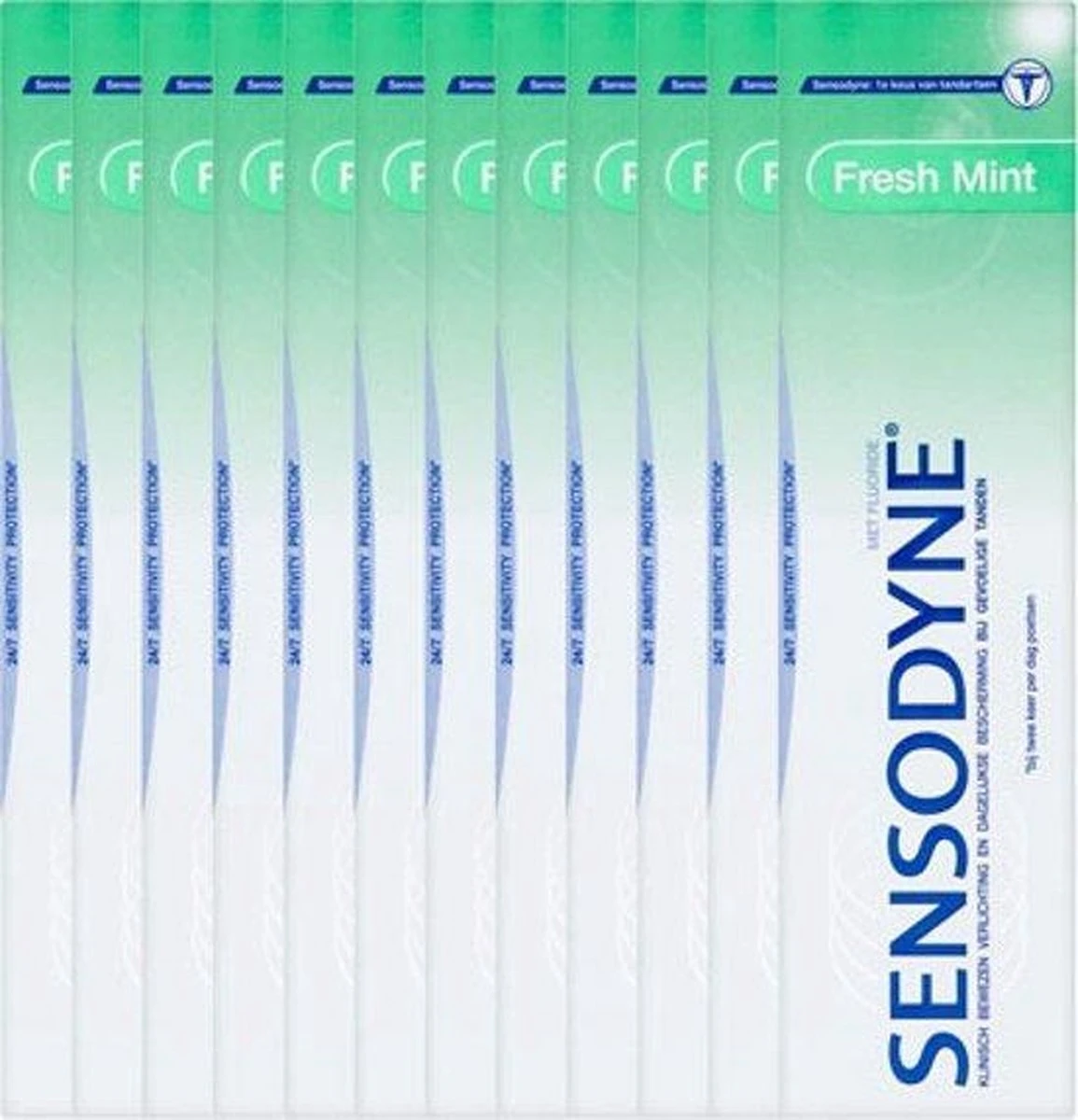 Sensodyne Tandpasta Fresh Mint Voordeelverpakking - 12 X 75 Ml