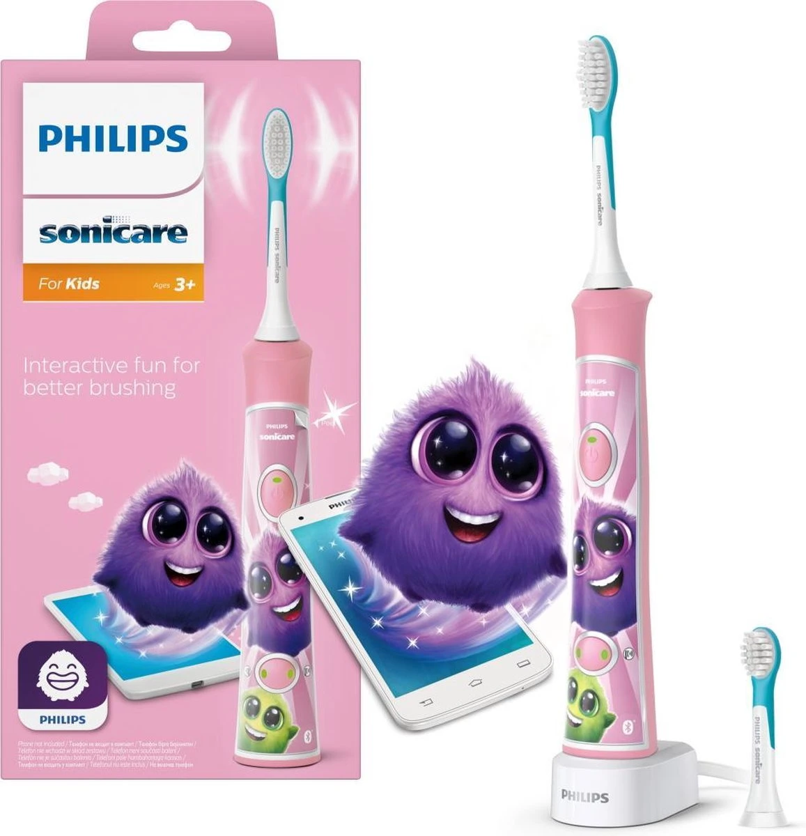 Philips Sonicare For Kids HX6352/42 - Elektrische Tandenborstel - Roze