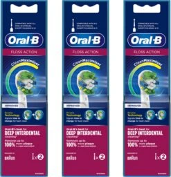 Oral B ORAL-B - Opzetborstels - FLOSS ACTION - Elektrische Tandenborstel Borsteltjes - 6 PACK