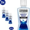 LISTERINE Nightly Reset Milde Smaak, Mondspoeling Met RAPID-FUSHION -technologie Voor Gebruik Tijdens De Nacht, Hermineraliseert Het Tandglazuur, 3 X 400 Ml