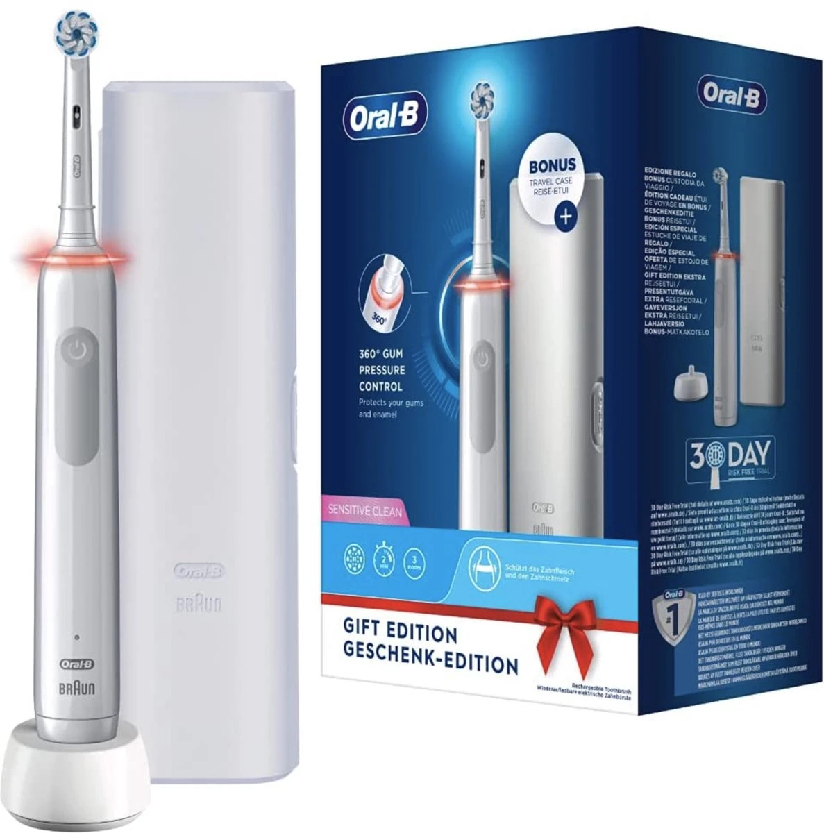 Oral B Oral-B Pro 3 - 3500 - Witte Elektrische Tandenborstel + Reisetui