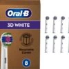 Oral B Oral-B 3D White - Met CleanMaximiser-technologie - Opzetborstels - 8 Stuks - Brievenbusverpakking