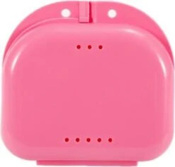 Beugelbakje - Gebitsbakje - Hockeybitje - Sportbitje - Makkelijk Mee Te Nemen - Makkelijk Op Te Bergen – Orthodontie – Nachtbeugel - Uitneembaar Gebit – Hygiënisch - Bruikbaar Voor Jong En Oud - Kleur Roze