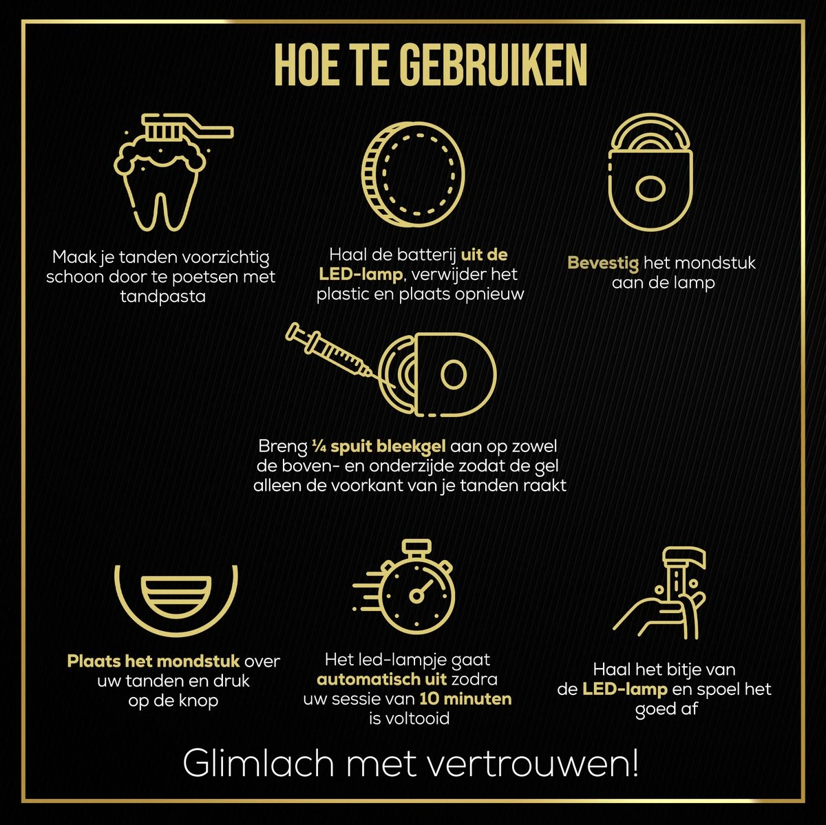 The Million Dollar Smile® Tandenbleekset Geschikt Voor Gevoelige Tanden - Zonder Peroxide (0%) - Wittere Tanden - 100% Natuurlijk - Tanden Bleken - Tandenblekers - Teeth Whitening Kit - Geen Gevoelige Tanden - Afbeelding 3