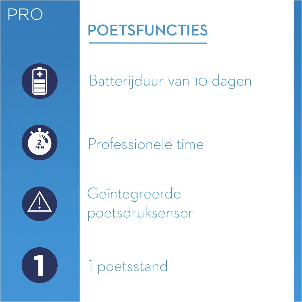 Oral B Oral-B Pro 1 700 - Oplaadbare Elektrische Tandenborstel - Powered By Braun - Blauw - Afbeelding 3