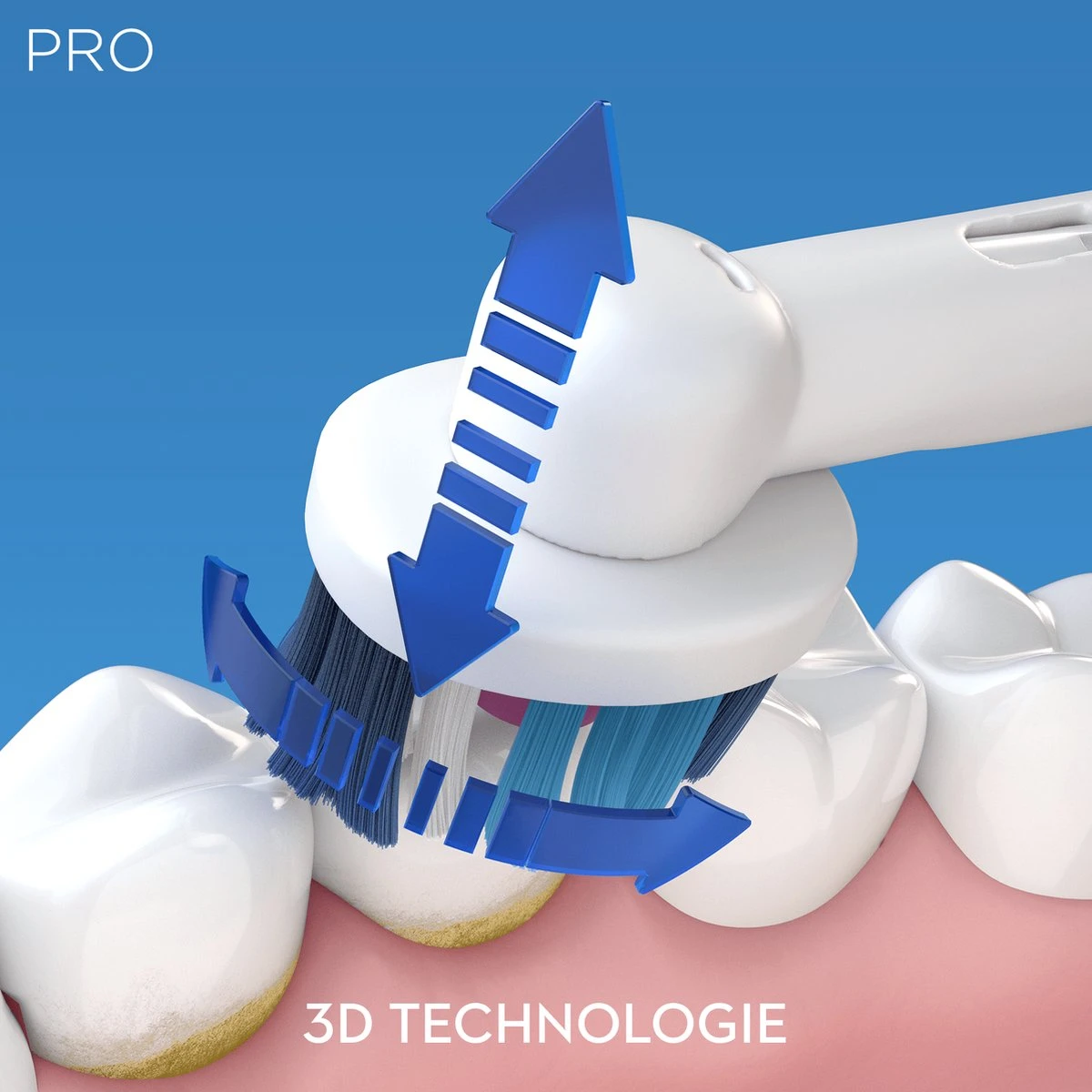 Oral B Oral-B Pro 1 700 - Oplaadbare Elektrische Tandenborstel - Powered By Braun - Blauw - Afbeelding 4