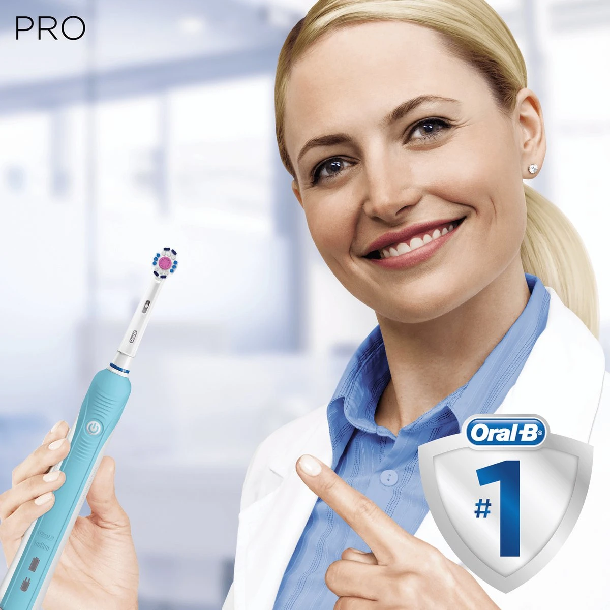 Oral B Oral-B Pro 1 700 - Oplaadbare Elektrische Tandenborstel - Powered By Braun - Blauw - Afbeelding 6