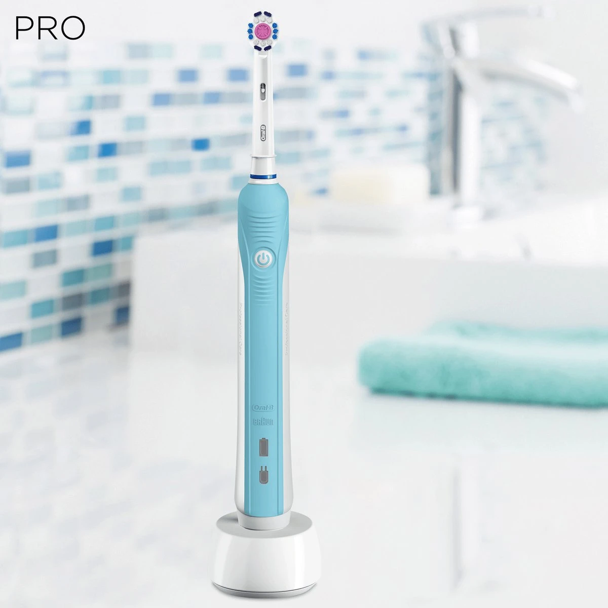 Oral B Oral-B Pro 1 700 - Oplaadbare Elektrische Tandenborstel - Powered By Braun - Blauw - Afbeelding 7