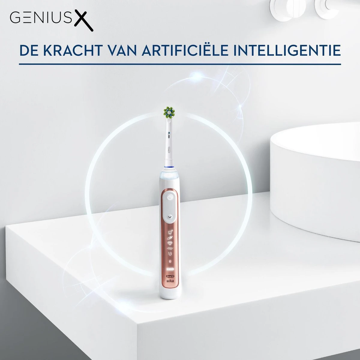 Oral B Oral-B Genius X Elektrische Tandenborstel Rosegold - Afbeelding 12