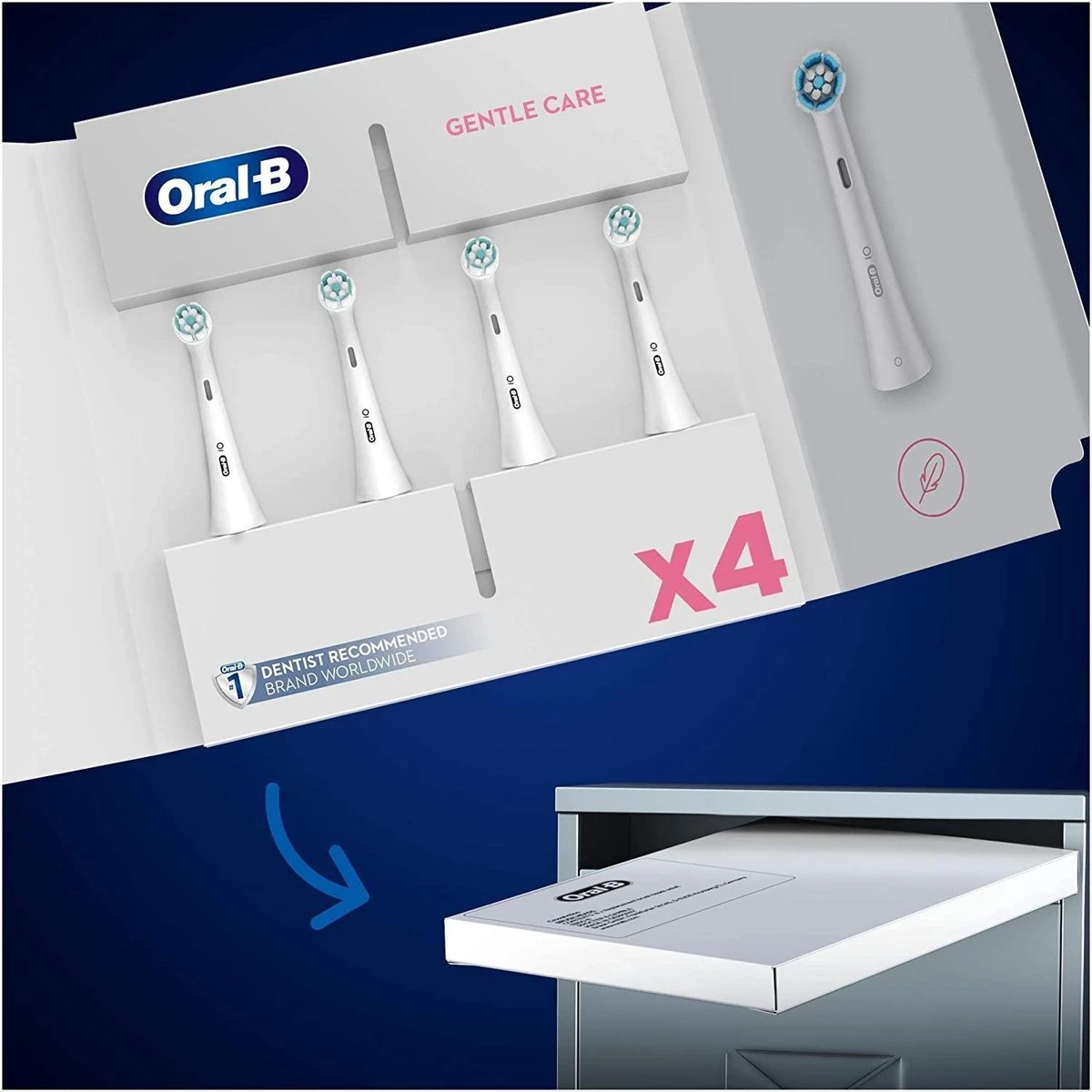 Oral B Oral-B IO Gentle Care Opzetborstels - 4 Stuks - Afbeelding 6