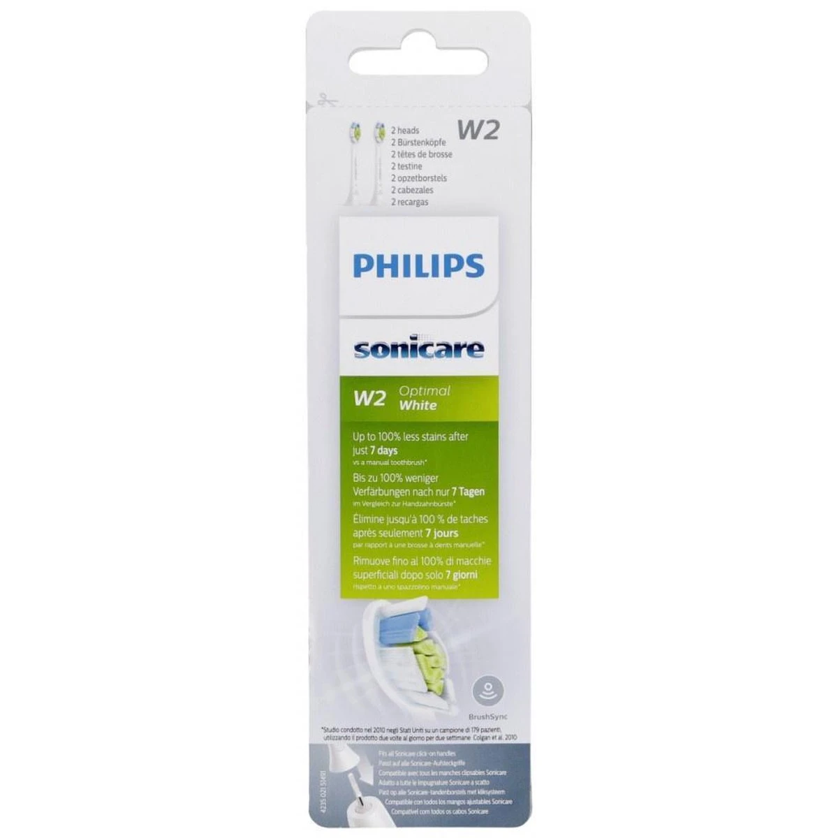 Philips Sonicare W2 Optimal White HX6062/10 - Opzetborstel - 2 Stuks - Afbeelding 12