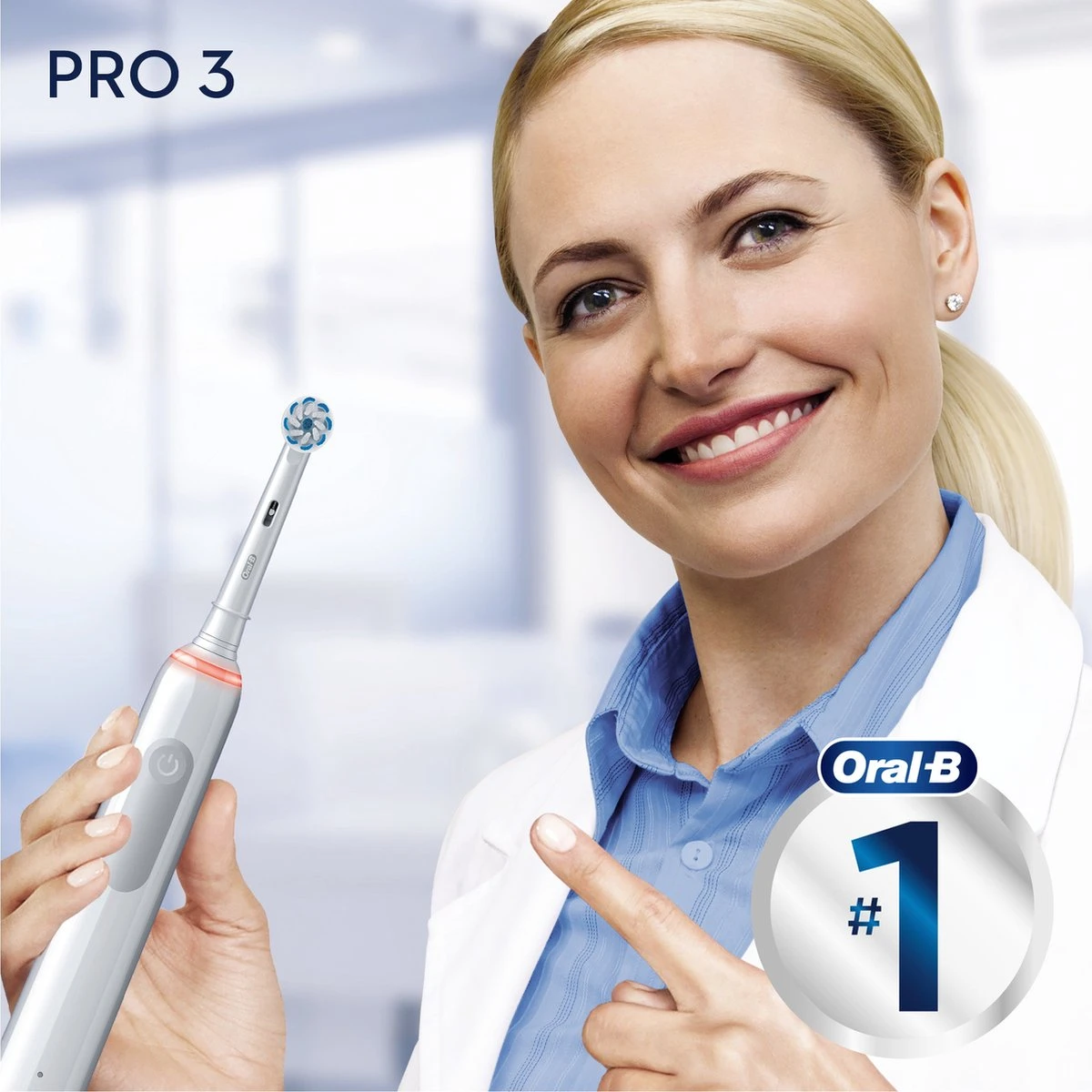 Oral B Oral-B Pro 3 - 3500 - Witte Elektrische Tandenborstel + Reisetui - Afbeelding 8