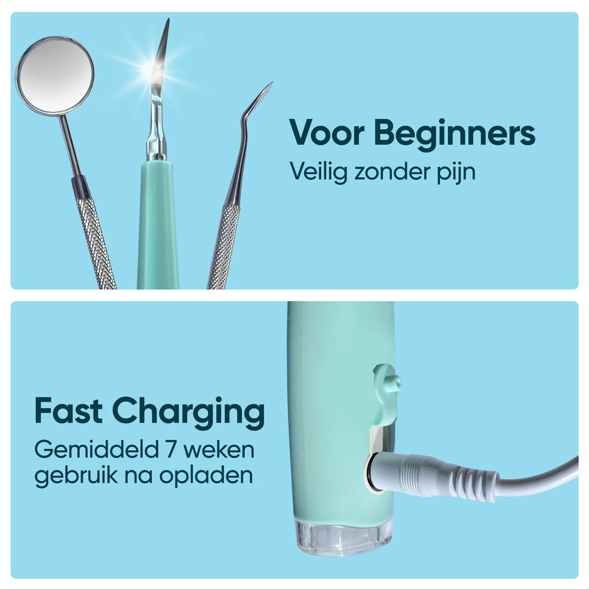 Whitee Elektrische Tandsteen Verwijderaar - Tanden Polijsten - Tandarts Tandsteenverwijderaars - Elektrisch Tandplak Verwijderen - Afbeelding 7