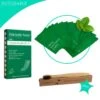 Dutchable Whitening Strips - Teeth Whitening Strips - Tandenbleek Strips - Met GRATIS Bamboe Tandenborstel - 100% Biologisch - Vegan - PAP+