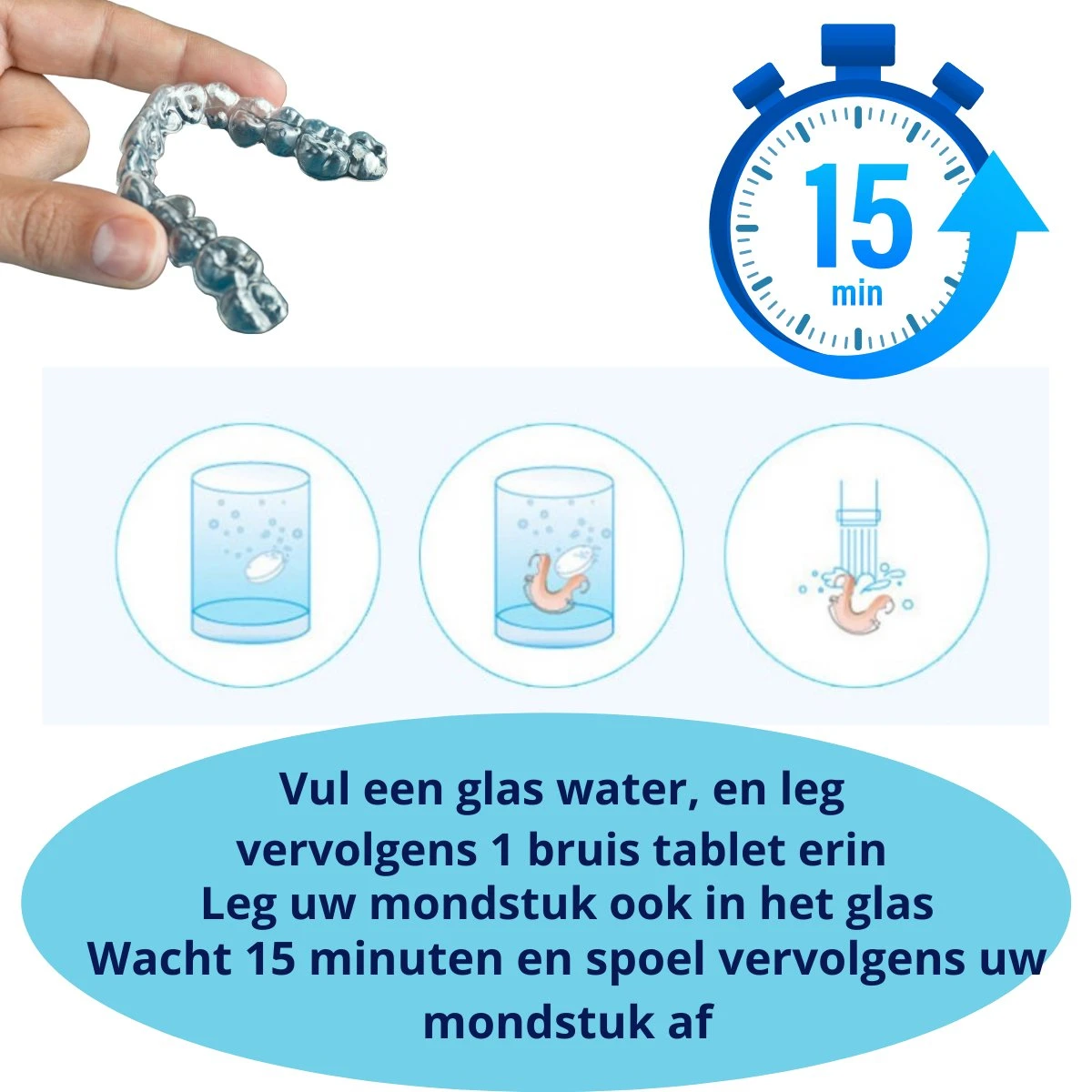 Dr. Ortho Reinigingstabletten 96 Stuks - Bitje - Tanden - Beugel - Kunstgebit - Voordeelverpakking - Afbeelding 4