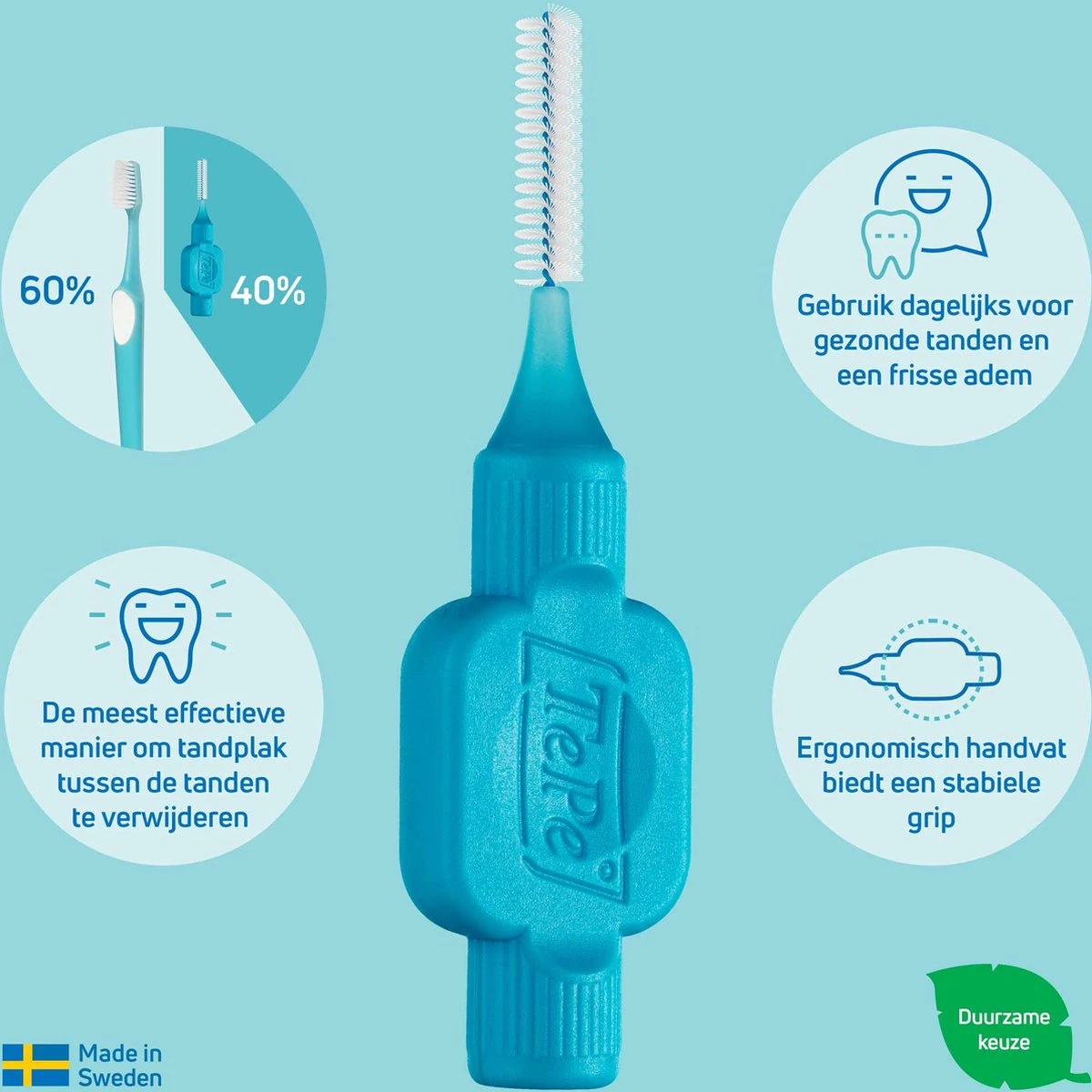 TePe Interdentale Ragers Original Roze ISO Maat 0 – 0,4 Mm (20 Stuks) - Afbeelding 3