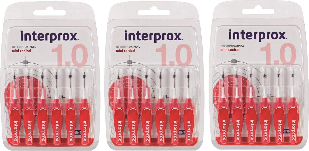 Interprox Premium Mini Conical - 2 Tot 4 Mm - 3 X 6 Stuks