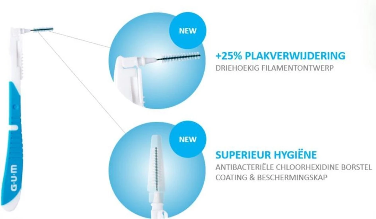 GUM® GUM® BI-DIRECTION | 0.7 | 6 Stuks - Afbeelding 2