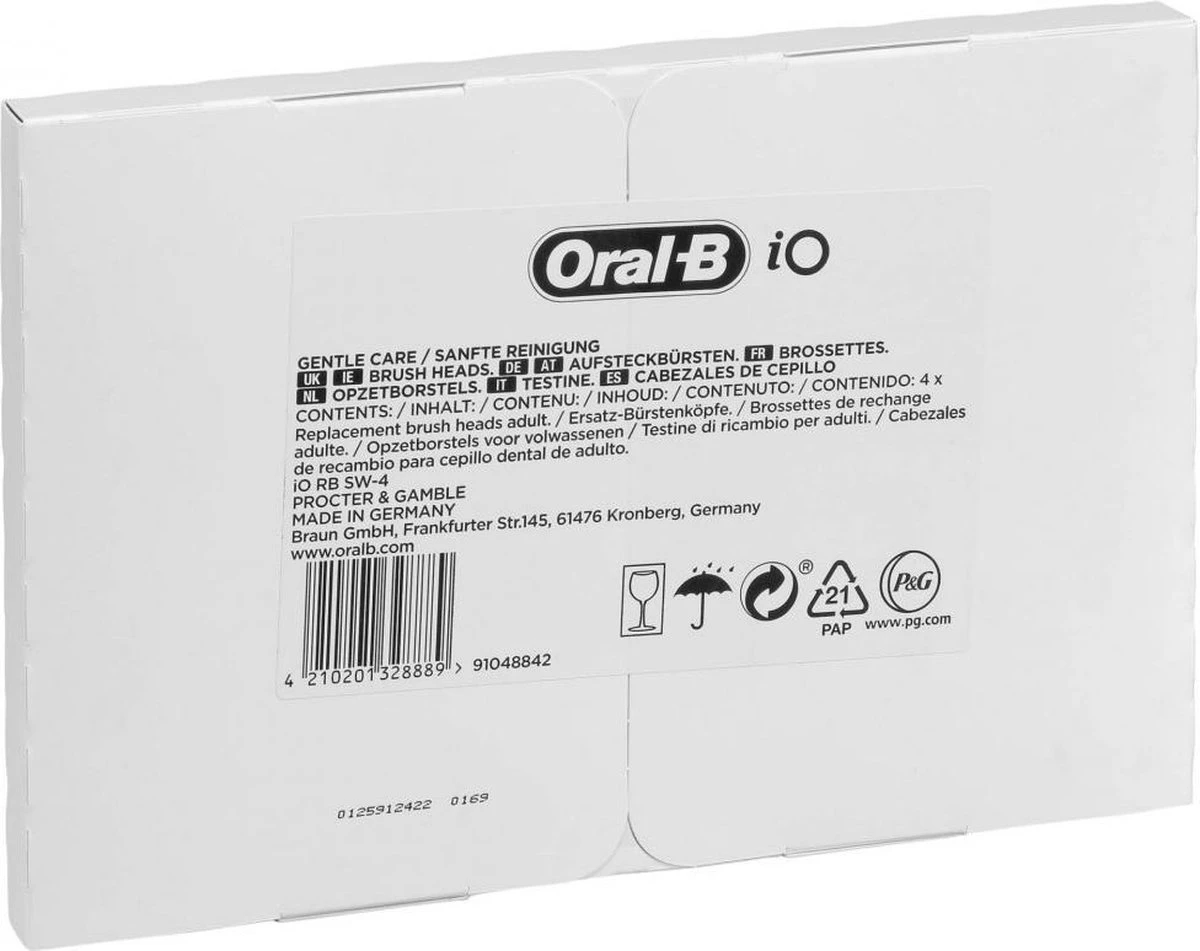 Oral B Oral-B IO Gentle Care Opzetborstels - 4 Stuks - Afbeelding 2