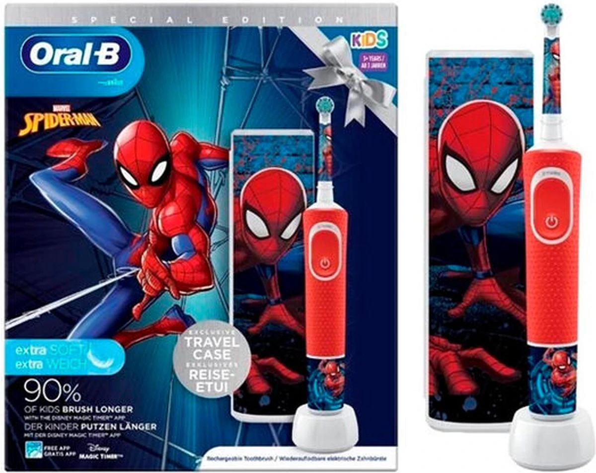 Oral B Oral-B Spiderman Elektrische Tandenborstel + Reisetui - Afbeelding 6