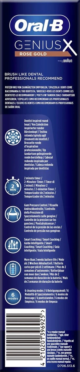 Oral B Oral-B Genius X Elektrische Tandenborstel Rosegold - Afbeelding 13