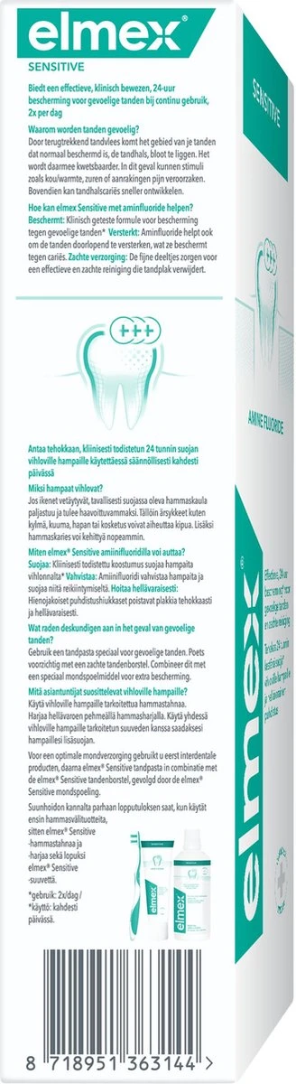 Elmex Sensitive Tandpasta 4 X 75ml - Voor Gevoelige Tanden - Voordeelverpakking - Afbeelding 15