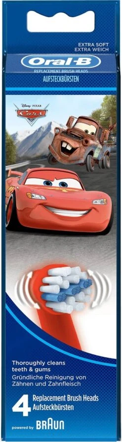 Oral B Oral-B Stages Power Kids Opzetborstels Cars - 4 Stuks
