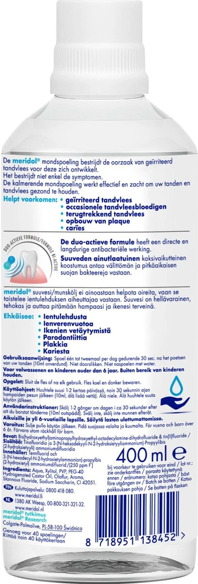 Meridol Mondwater Tandvlees - 2 X 400 Ml - Voordeelverpakking - Afbeelding 6