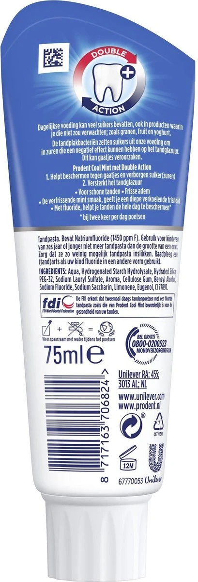Prodent Cool Mint Tandpasta - 12 X 75 Ml - Voordeelverpakking - Afbeelding 5