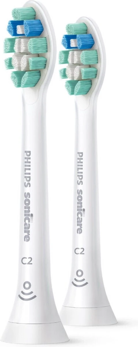 Philips Sonicare C2 Optimal Plaque Defence HX9022/10 - Opzetborstels - 2 Stuks - Afbeelding 2