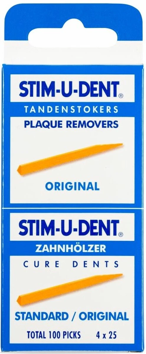 Stimudent Origineel - 4x 25 St - Tandenstoker