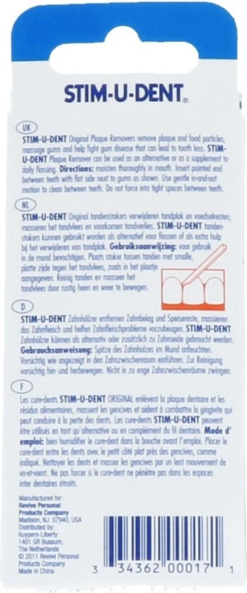 Stimudent Origineel - 4x 25 St - Tandenstoker - Afbeelding 4