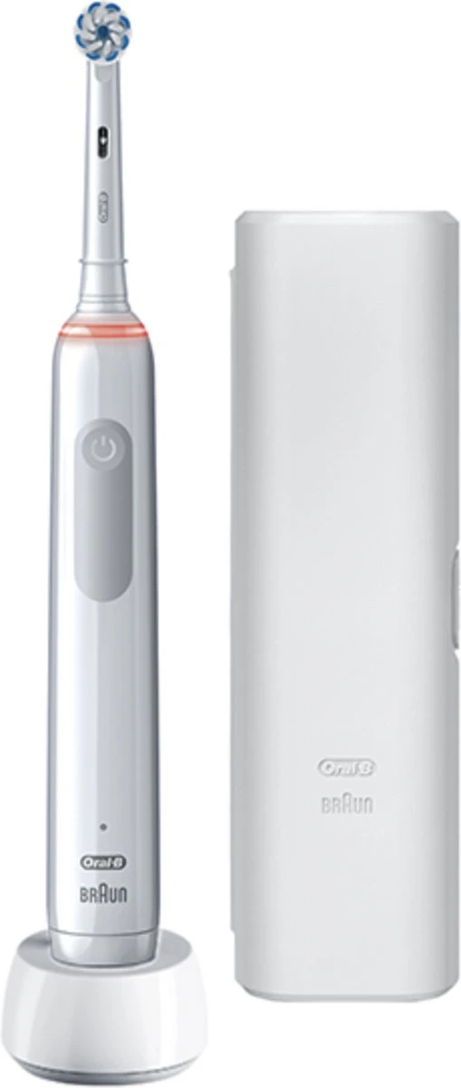 Oral B Oral-B Pro 3 - 3500 - Witte Elektrische Tandenborstel + Reisetui - Afbeelding 11