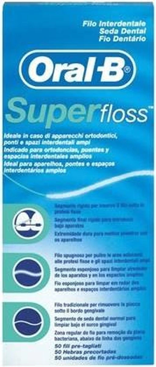Oral B Oral-B Superfloss - 50 Stuks - Flosdraad - Afbeelding 9