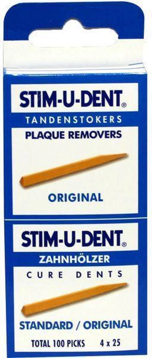 Stimudent Origineel - 4x 25 St - Tandenstoker - Afbeelding 6