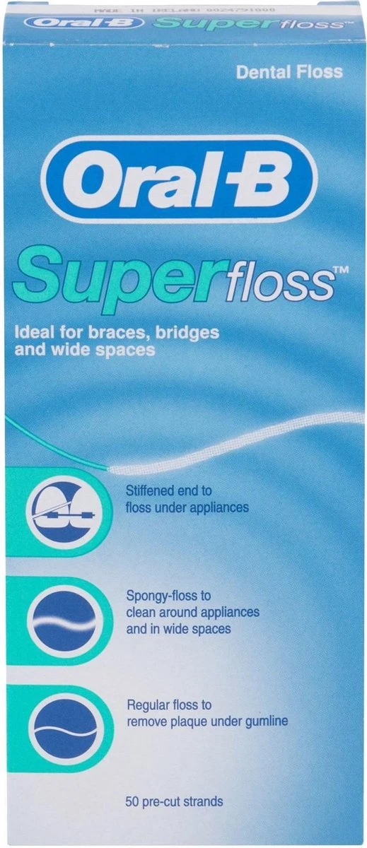 Oral B Oral-B Superfloss - 50 Stuks - Flosdraad - Afbeelding 6