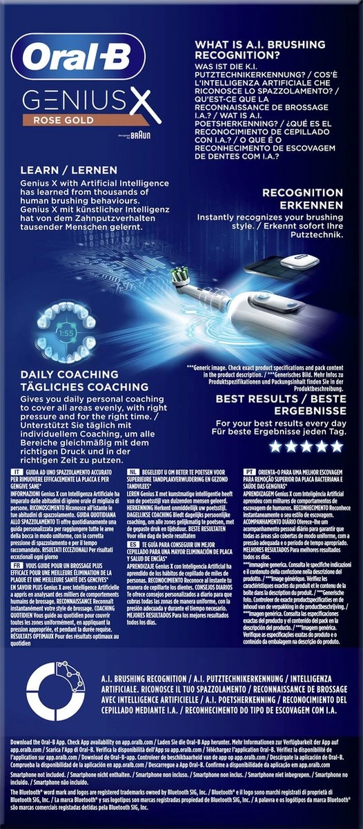 Oral B Oral-B Genius X Elektrische Tandenborstel Rosegold - Afbeelding 5