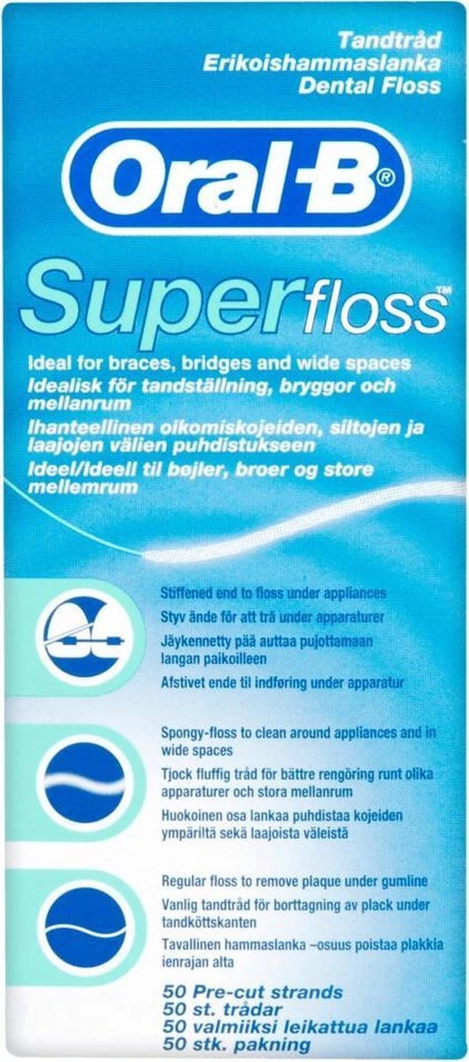 Oral B Oral-B Superfloss - 50 Stuks - Flosdraad - Afbeelding 7