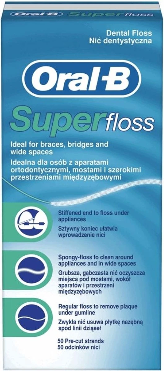 Oral B Oral-B Superfloss - 50 Stuks - Flosdraad - Afbeelding 12