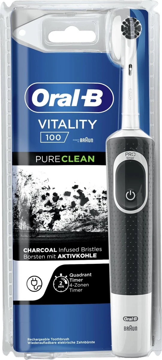 Oral B Oral-B Vitality - 100 - Pure Clean Elektrische Tandenborstel Ontworpen Door Braun - Afbeelding 3
