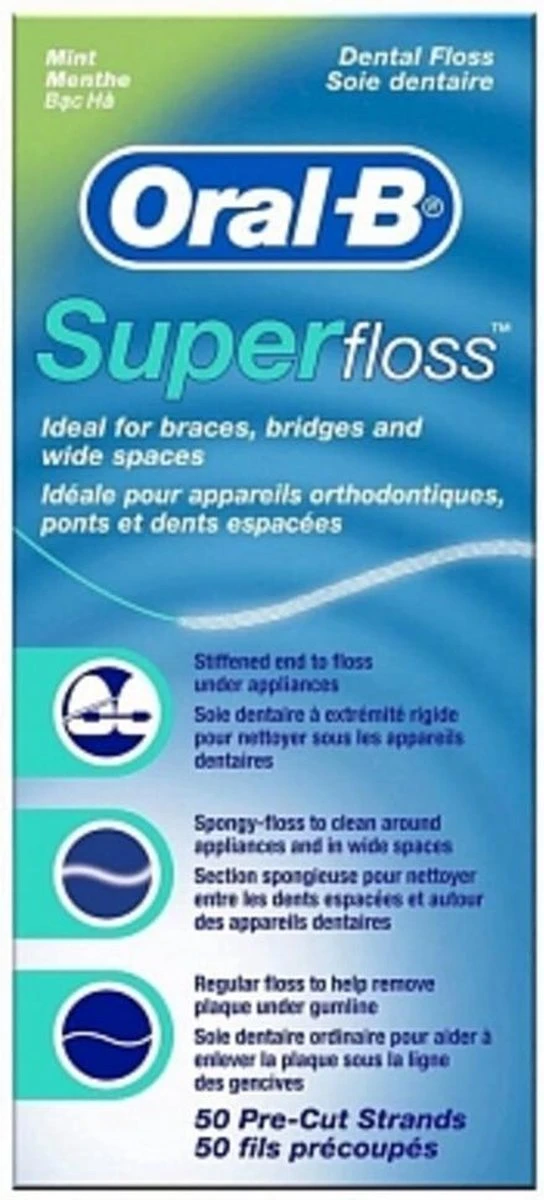 Oral B Oral-B Superfloss - 50 Stuks - Flosdraad - Afbeelding 5