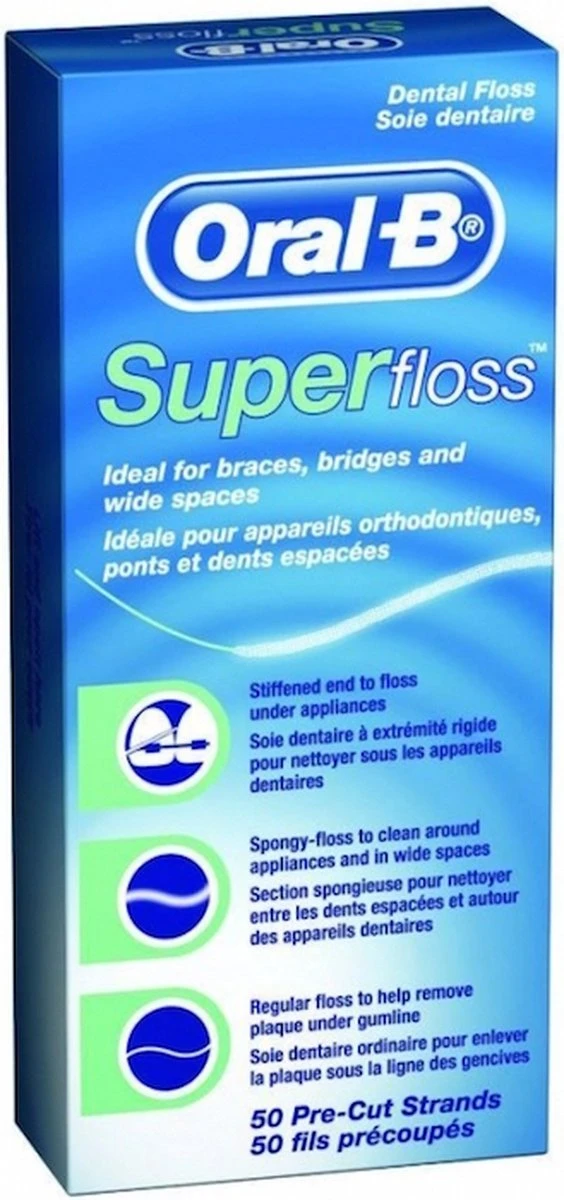 Oral B Oral-B Superfloss - 50 Stuks - Flosdraad - Afbeelding 3