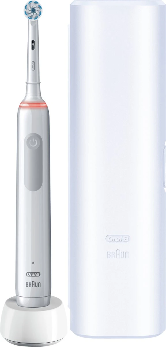 Oral B Oral-B Pro 3 - 3500 - Witte Elektrische Tandenborstel + Reisetui - Afbeelding 14