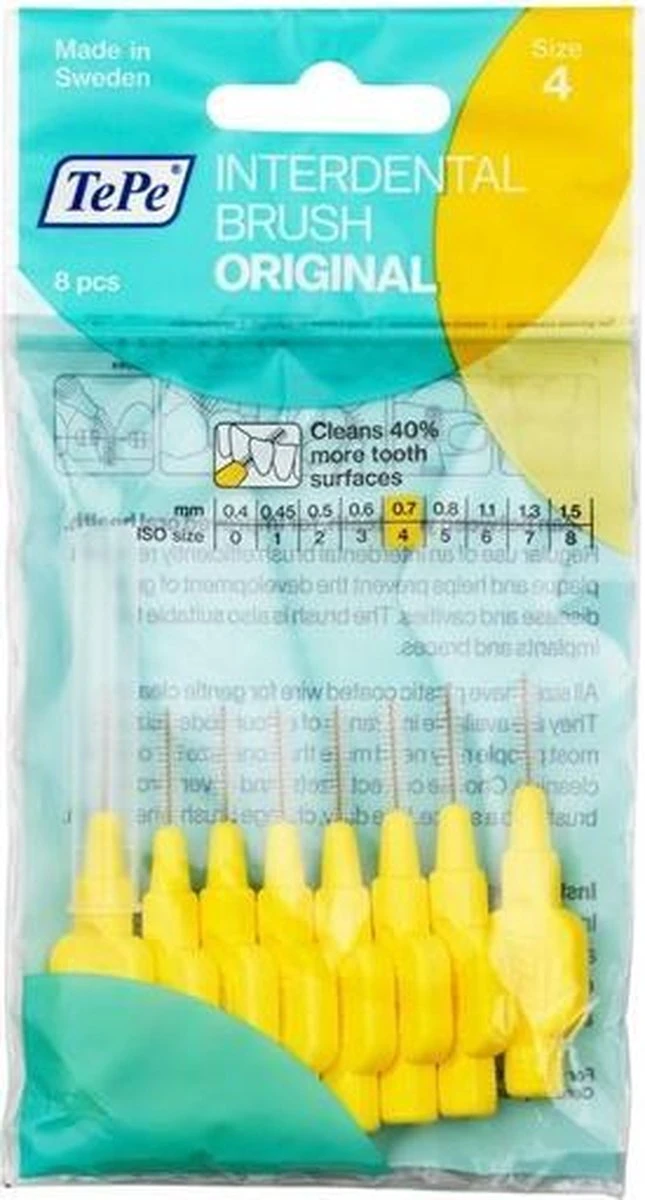 TePe Origineel Geel - 0,7mm - 8 Stuks - Rager - Afbeelding 5